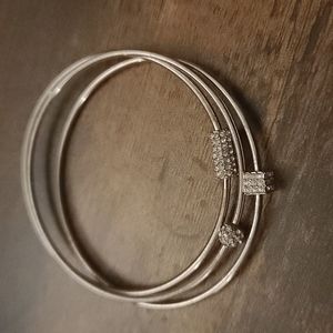 Lia Sophia set of 3 silver bracelets